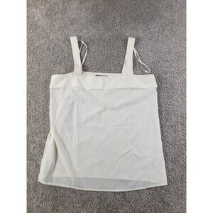 Louis Feraud Womens Vintage Cami Tank Top Sleeveless Shirt 12 White Polyester